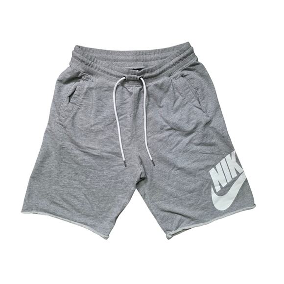 Nike Sportswear Men’s French Terry Shorts Gray White M AT5267-063 - Picture 1 of 7